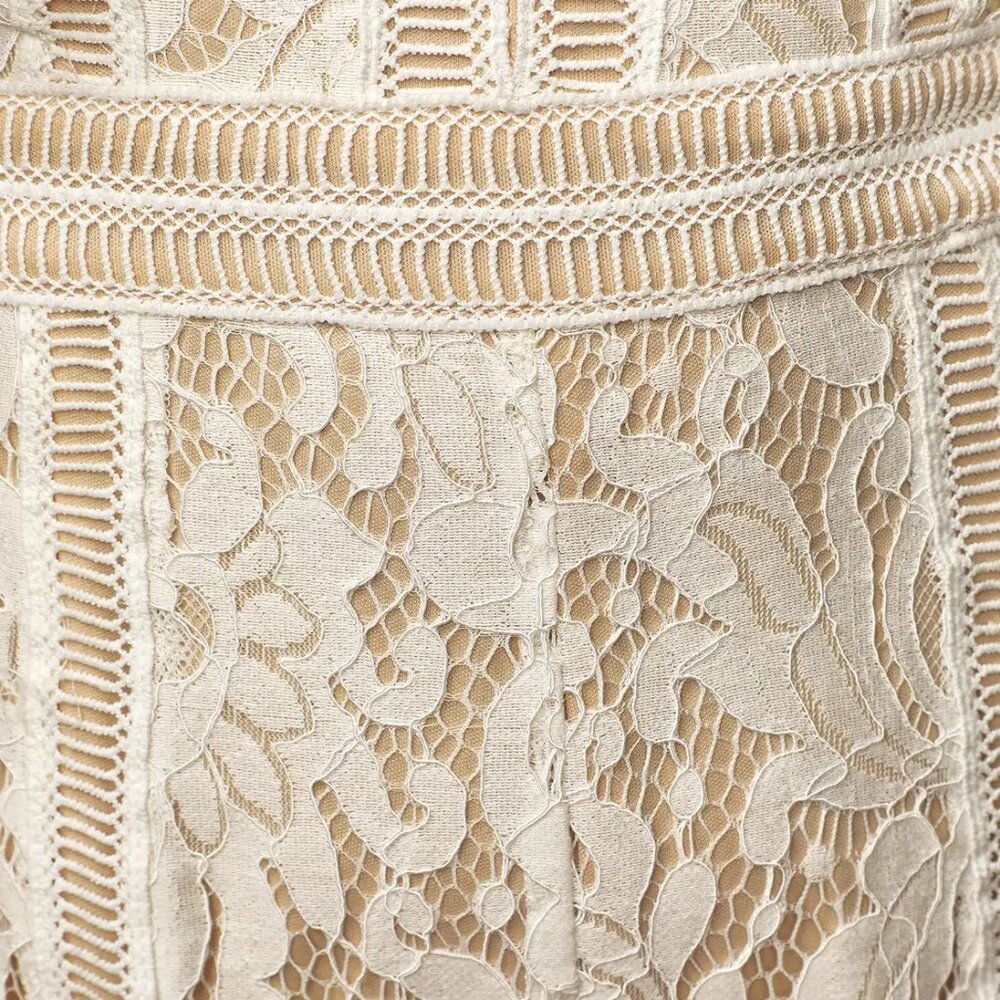 Lulu's White Lace Ruffle Romper - Picture 5 of 9